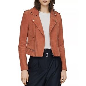 Maje Biker suede jacket